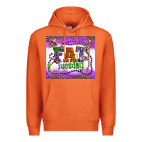 Carrot fat tuesday fleur de lis and mardi gras beads Premium Hoodie - Artiststas