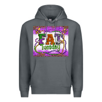 Rock fat tuesday fleur de lis and mardi gras beads Premium Hoodie - Artiststas