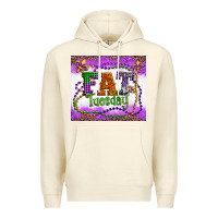 Sandshell fat tuesday fleur de lis and mardi gras beads Premium Hoodie - Artiststas