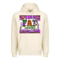 Tofu fat tuesday fleur de lis and mardi gras beads Premium Hoodie - Artiststas