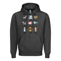 Charcoal Heather god says i am Zipper Hoodie - MaliasSmallBusiness