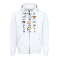 White god says i am Zipper Hoodie - MaliasSmallBusiness