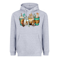 Heather Grey jesus coffee cups Heavyweight Hoodie - Zillion Design Studio