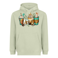 Matcha jesus coffee cups Heavyweight Hoodie - Zillion Design Studio