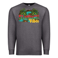 Charcoal Heather summer vibes Premium Sweatshirt - SublimationCraftShop
