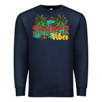 Navy summer vibes Premium Sweatshirt - SublimationCraftShop