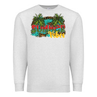 Oatmeal Heather summer vibes Premium Sweatshirt - SublimationCraftShop
