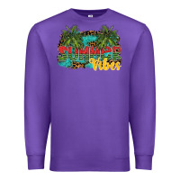 Purple summer vibes Premium Sweatshirt - SublimationCraftShop