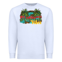 White summer vibes Premium Sweatshirt - SublimationCraftShop