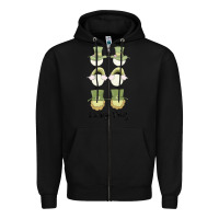 Black lucky vibes Zipper Hoodie - MaliasSmallBusiness