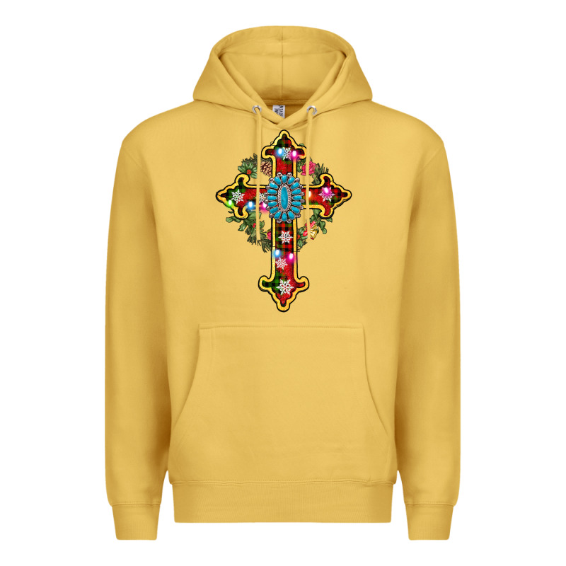 Christmas Cross Premium Hoodie by AdoDesignShop | Teevron