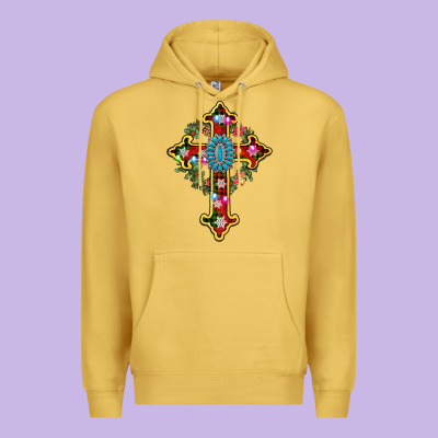 Christmas Cross Premium Hoodie Designed By Adodesignshop