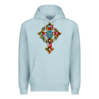 Blue Mist christmas cross Premium Hoodie - AdoDesignShop