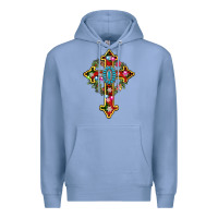 Colony Blue christmas cross Premium Hoodie - AdoDesignShop