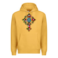 Mustard christmas cross Premium Hoodie - AdoDesignShop