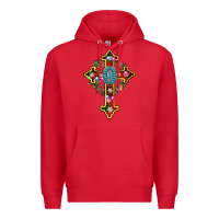 Red christmas cross Premium Hoodie - AdoDesignShop
