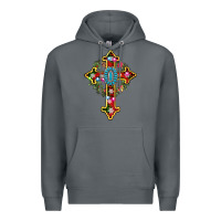 Rock christmas cross Premium Hoodie - AdoDesignShop
