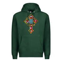 Sports Green christmas cross Premium Hoodie - AdoDesignShop