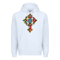 White christmas cross Premium Hoodie - AdoDesignShop