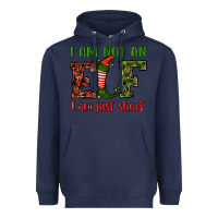 Navy i am not an elf i am just short christmas Heavyweight Hoodie - RanaPortraitStore