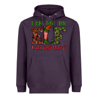 Plum i am not an elf i am just short christmas Heavyweight Hoodie - RanaPortraitStore