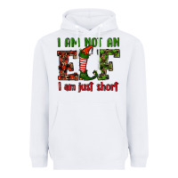 White i am not an elf i am just short christmas Heavyweight Hoodie - RanaPortraitStore