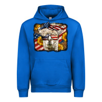 Cobalt 4th of july llama Urban Hoodie - LillyAllenDesigns