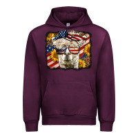 Mauve Wine 4th of july llama Urban Hoodie - LillyAllenDesigns