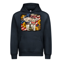 Navy 4th of july llama Urban Hoodie - LillyAllenDesigns