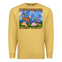 Antique Gold America farm animals truck 20oz skinny tumbler Premium Sweatshirt - Neo Western