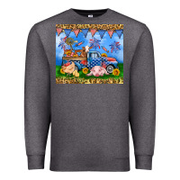 Charcoal Heather America farm animals truck 20oz skinny tumbler Premium Sweatshirt - Neo Western