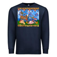 Navy America farm animals truck 20oz skinny tumbler Premium Sweatshirt - Neo Western