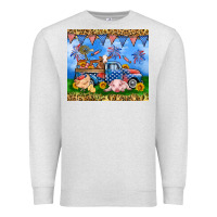 Oatmeal Heather America farm animals truck 20oz skinny tumbler Premium Sweatshirt - Neo Western
