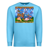 Ocean Blue America farm animals truck 20oz skinny tumbler Premium Sweatshirt - Neo Western