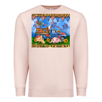 Pale Pink America farm animals truck 20oz skinny tumbler Premium Sweatshirt - Neo Western