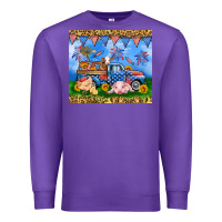 Purple America farm animals truck 20oz skinny tumbler Premium Sweatshirt - Neo Western
