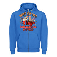 True Royal hot cocoa and christmas movies Zipper Hoodie - MaliasSmallBusiness
