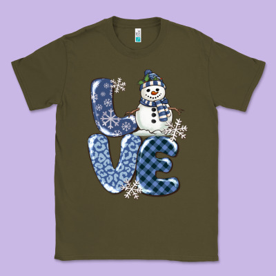 Classic Tee love snowman