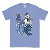 Colony Blue love snowman Classic Tee - MaliasSmallBusiness