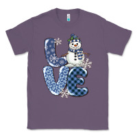 Lavender love snowman Classic Tee - MaliasSmallBusiness