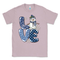 Lilac love snowman Classic Tee - MaliasSmallBusiness