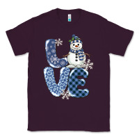 Plum love snowman Classic Tee - MaliasSmallBusiness