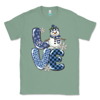 Sage love snowman Classic Tee - MaliasSmallBusiness