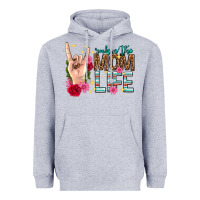 Heather Grey rockin the mom life mothers day Heavyweight Hoodie - texasbilliewilder