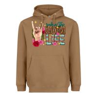 Toasted Coconut rockin the mom life mothers day Heavyweight Hoodie - texasbilliewilder