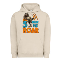Pigment French Oak i'm five hear me roar dinosaur birthday Urban Hoodie - LillyAllenDesigns