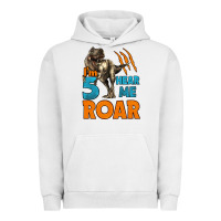 Pigment Lunar Rock i'm five hear me roar dinosaur birthday Urban Hoodie - LillyAllenDesigns