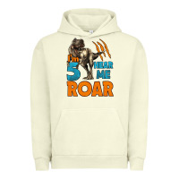 Pigment Pistachio i'm five hear me roar dinosaur birthday Urban Hoodie - LillyAllenDesigns