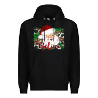 Black believe santa Premium Hoodie - AdoDesignShop