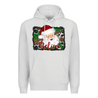 Dove Grey believe santa Premium Hoodie - AdoDesignShop